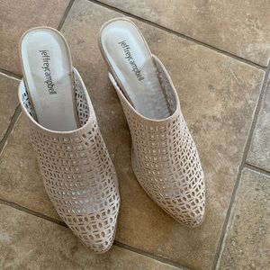 Jeffrey Campbell Nude Mules